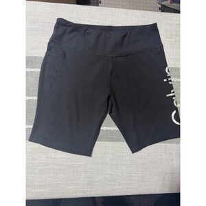 Calvin Klein Performance‎ Black Biker Shorts Logo Stretch Plus Size XXL/XXG